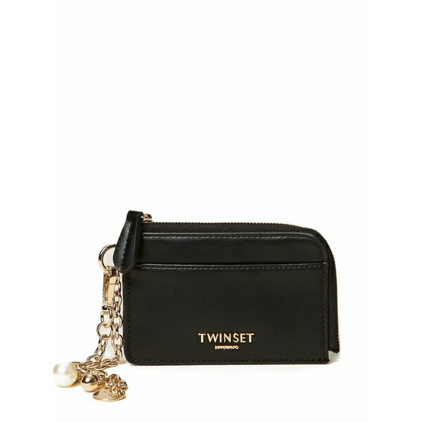 ツイン仕掛ける レディース 紙入れ 付属品 Charms card holder Black