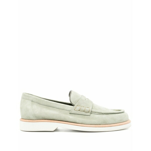 サントーニ レディース スリッポン・ローファー シューズ Suede loafers Green