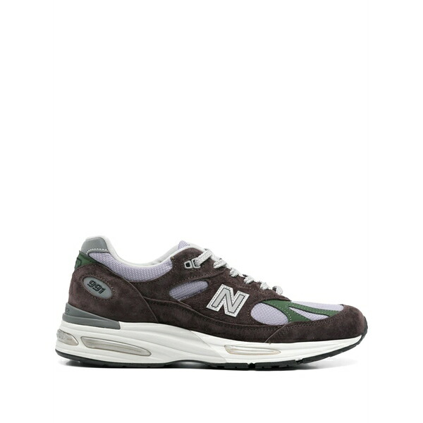 ニュー平衡にする メンズ スニーカー シューズ 991v2 lace-up sneakers Purple スニーカー-靴-メンズ靴