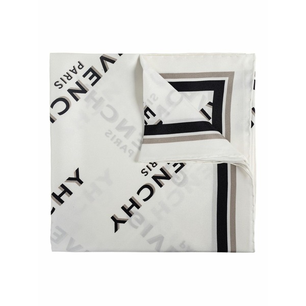 ジバンシー レディース えり巻き・袈裟・えり巻き 付属物 Silk scarf White