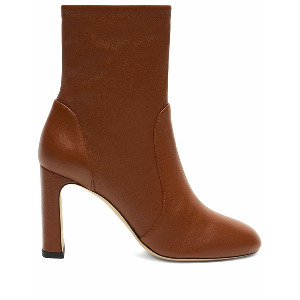 スチュアート ワイツマン レディース ブーツ シューズ 85粍 babette leather ankle boots Brown