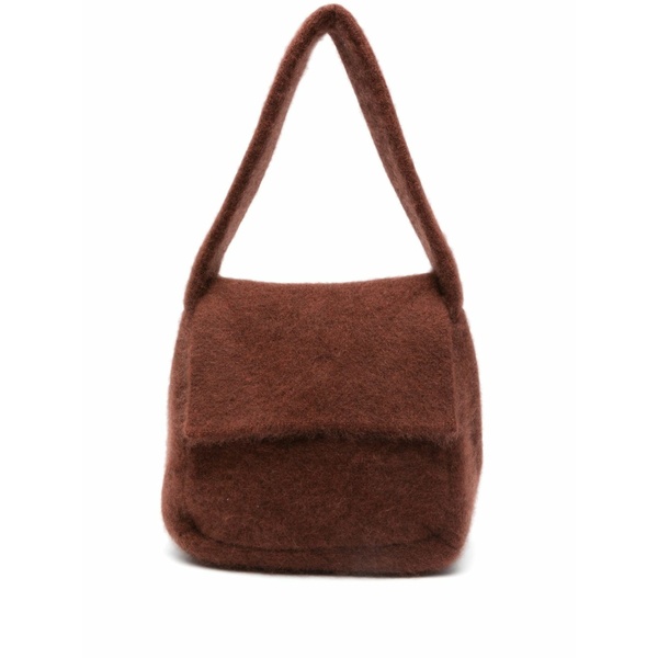 アヤ ムーサ レディース ショルダーバッグ 御徒面子 Textured shoulder bag Brown