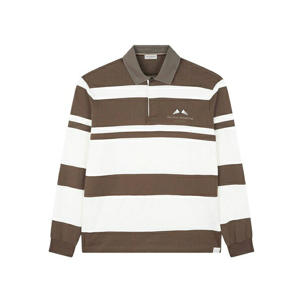 ポールアンドシャーク メンズ スポーツシャツ トップス Rugby-stripe polo shirt White