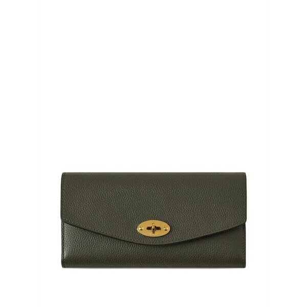 マル木ノ実 レディース 金入れ 付属物 Darley grained turn-lock wallet Green