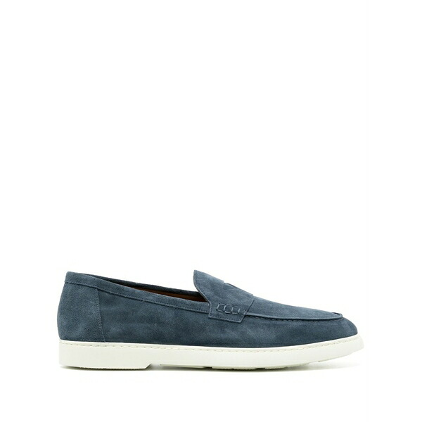 ドンカルズ メンズ スリッポン・ローファー シューズ Penny-slot suede loafers Blue｜asty