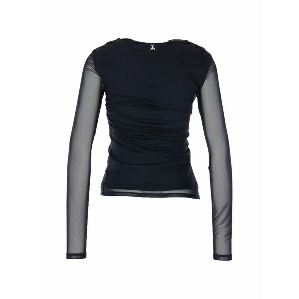 パトリツィア ペペ レディース プルオーバー トップス Long-sleeved t-shirt Black