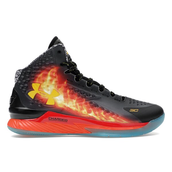 Under Armour アンダーアーマー メンズ スニーカー 【Under Armour Curry 1 Retro Curry Jam】 サイズ US_11(29.0cm) Black/Team Orange/Taxi｜asty