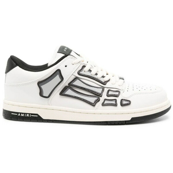 AMIRI アミリ メンズ スニーカー 【AMIRI Skel Low Top White Black】 サイズ EU_40(25.0cm) White/Black|asty