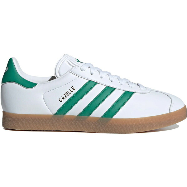 adidas アディダス メンズ スニーカー 【adidas Gazelle White Bold Green Gum】 サイズ US_6.5(24.5cm) Cloud White/Bold Green/Gold Metallic｜asty