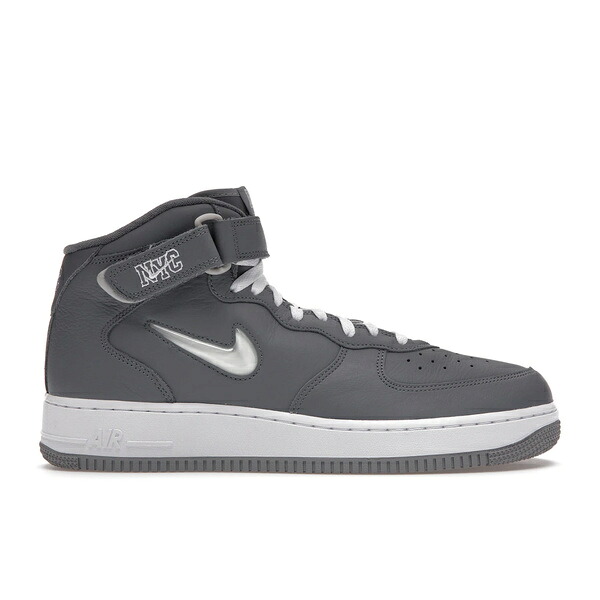 Nike ナイキ メンズ スニーカー 【Nike Air Force 1 Mid QS Jewel NYC Cool Grey】 サイズ US_11.5(29.5cm) Cool Grey/White-Metallic Silver|asty