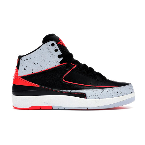 Jordan ジョーダン メンズ スニーカー  【Jordan 2 Retro Infrared Cement】  大いさ US_10.5(28.5珊) Black/Infrared 23-Pure Platinum-White 靴-スニーカー