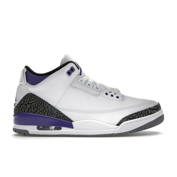Jordan ジョーダン メンズ スニーカー  【Jordan 3 Retro Dark Iris】  大きさ US_12(30.0糎) White/Black/Dark Iris/Cement Grey