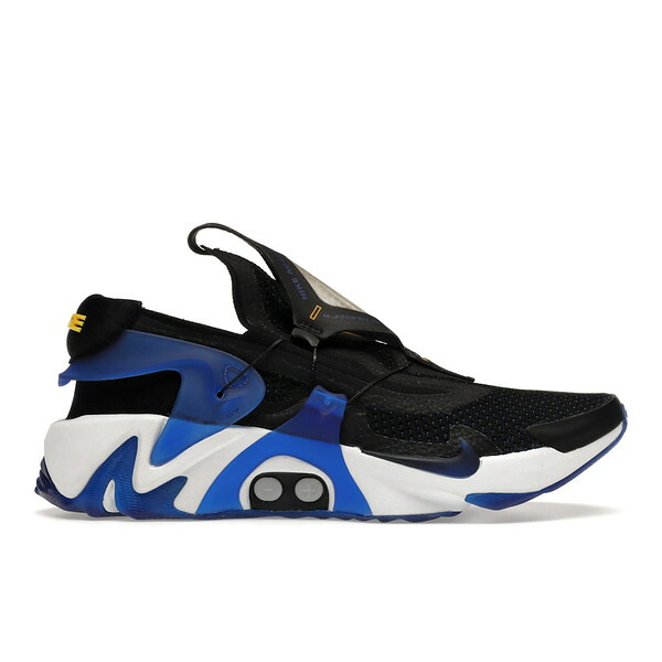 Nike ナイキ メンズ スニーカー  【Nike Adapt Huarache Black Racer Blue (EU Charger)】  サイズ US_8.5(26.5cm) Black/Racer Blue-Amarillo-White