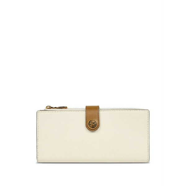 エトロ レディース 銭入れ 添え物 Pegaso-motif leather wallet White