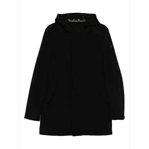 マニュエル リッツ メンズ コート アウター Hooded coat Black｜asty
