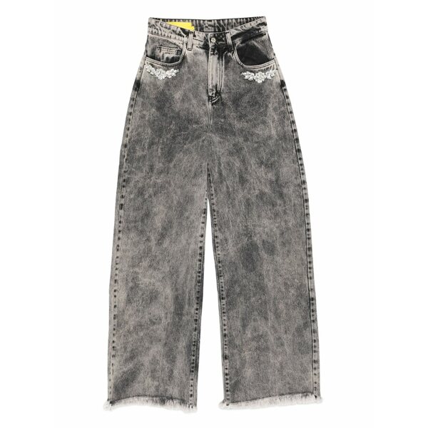 マルケス アルメイダ レディース ジーンズズボン下 ボトムス Floral-appliqu茫漏 frayed jeans Grey