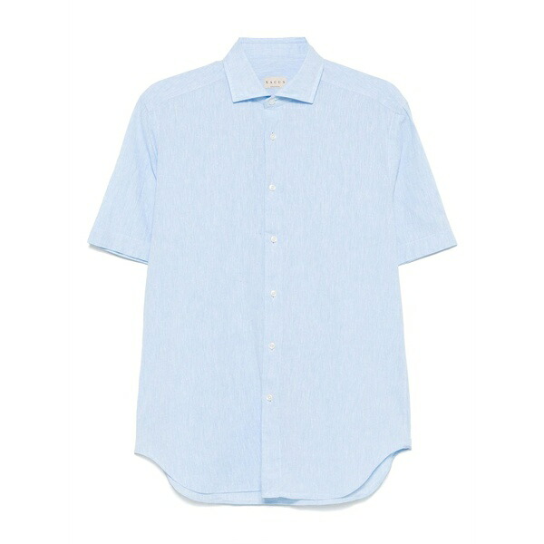 ザカス メンズ シャツ トップス Slub shirt Blue｜asty