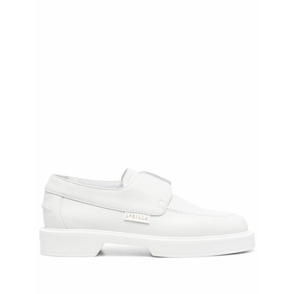 ル シラ レディース スリッポン・ローファー シューズ Tonal leather loafers White|asty