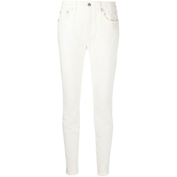 アールサーティーン レディース カジュアルパンツ ボトムス Slim cut jeans White|asty