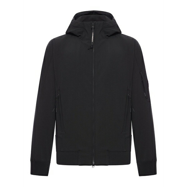 シーピーカンパニー メンズ ジャケット＆ブルゾン アウター Hooded zip-up jacket Black｜asty