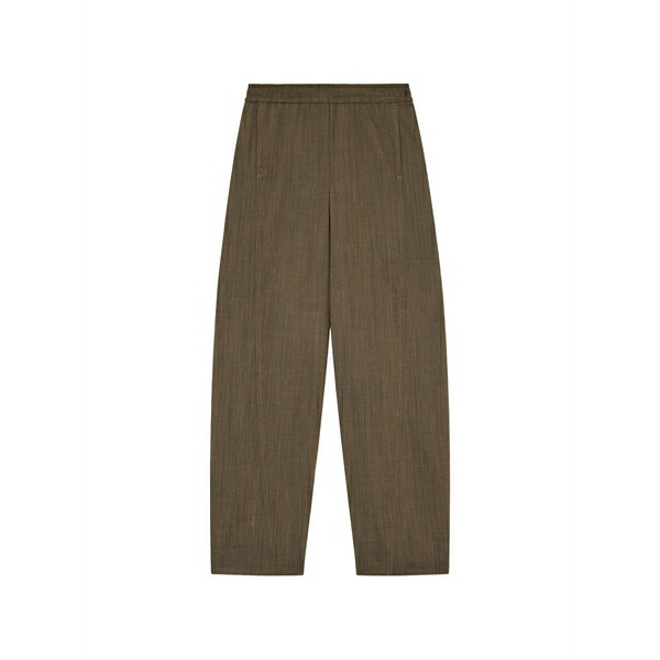 ガニー レディース カジュアルパンツ ボトムス Elastic-waistband trousers Brown|asty