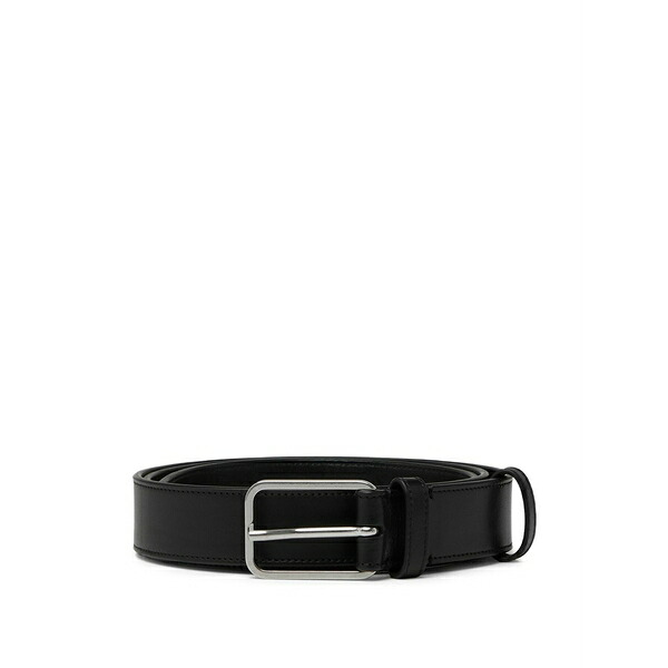 マーシル メンズ 三尺帯 付属物 Fine buckled belt Black