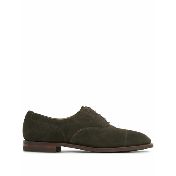 クロ毛布＆ジョーンズ メンズ 御召しものシューズ シューズ Suede oxford shoes Green
