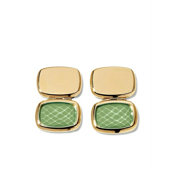 アイブイアイ レディース ピアス＆イヤリング アクセサリー Geometric-drops earrings Gold｜asty