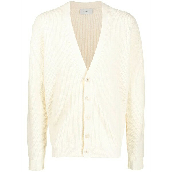 ルメール メンズ ジレー アウター Button-down knit cardigan Neutrals