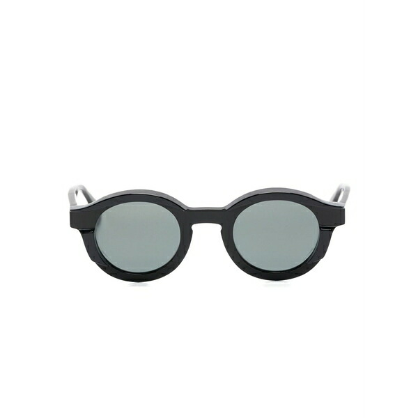 ティエリー ラスリー メンズ サングラス・アイウェア アクセサリー Slippery round-frame sunglasses Black｜asty