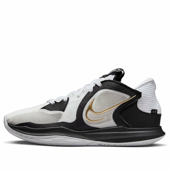 Nike ナイキ メンズ スニーカー  【Nike Kyrie Low 5 EP \u0027White Black Metallic Gold\u0027 DJ6014-101】  大きさ US_6.5(24.5糎)