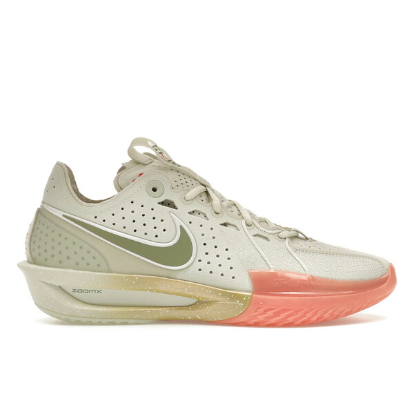 Nike ナイキ メンズ スニーカー  【Nike Air Zoom GT Cut 3 Our Holiday】  大きさ US_M_18 Sea Glass/Oil Green/Metallic Gold/University Red/Light Wild Mango/Sail