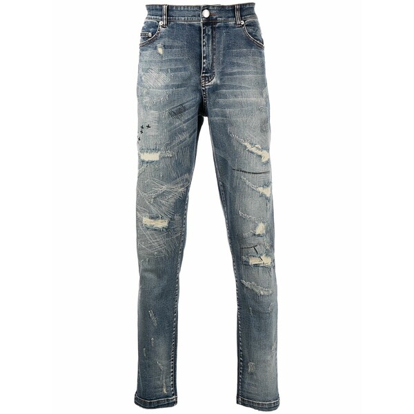 ゴッズマスターフルチルドレン メンズ デニムパンツ ボトムス Cassidy skinny jeans Blue｜asty