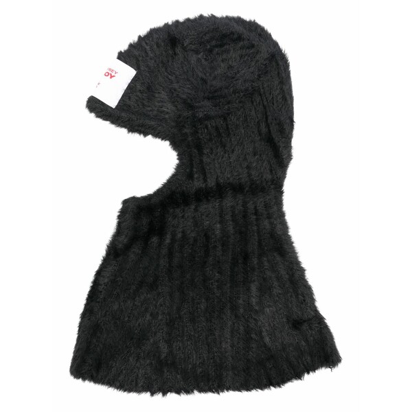 チャールズ・ジェフリー メンズ 帽子 アクセサリー Fluffy ears balaclava Black|asty