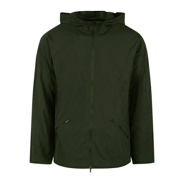 ワイスロバート・エドワード・リー メンズ 上衣＆上衣 アウター Running hooded jacket Green