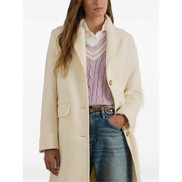 ラルフローレン レディース コート アウター Buttoned coat Neutrals｜asty
