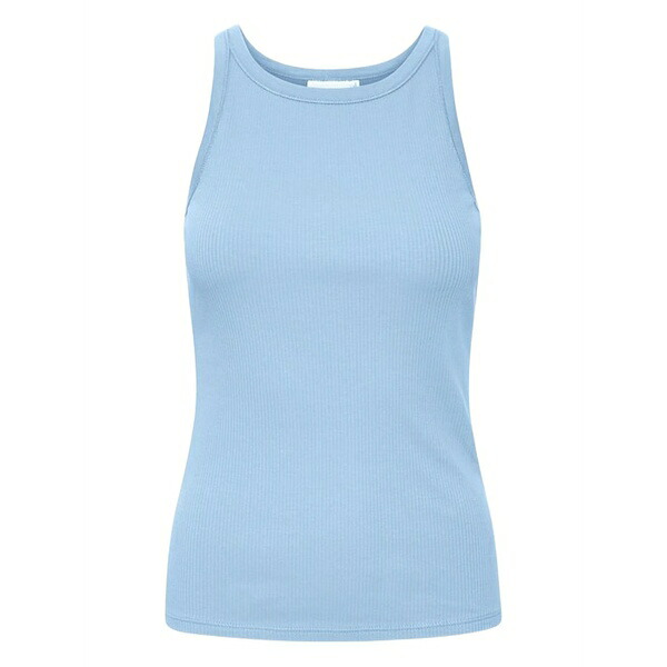 ゲタス レディース カットソー トップス Drew ribbed racer-back top Blue|asty
