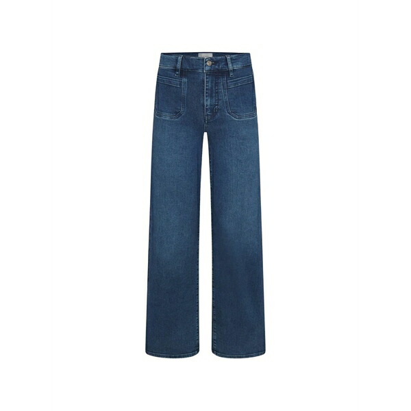 フレーム レディース デニムパンツ ボトムス Slim-cut jeans Blue|asty