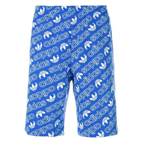 アディダス メンズ 心地よいズボン下 ボトムス Aop shorts Blue