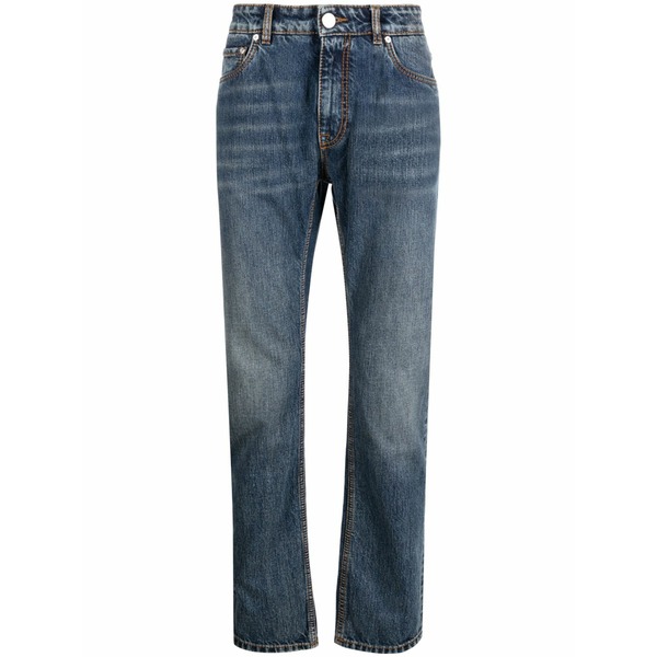 エトロ メンズ デニムパンツ ボトムス Pegaso-motif slim-cut jeans Blue|asty