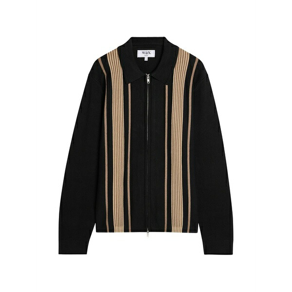 ワックスロンドン メンズ カーディガン アウター Lennox cardigan Black｜asty