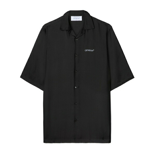 オフホワイト メンズ シャツ トップス Barber arrow bowling shirt Black｜asty