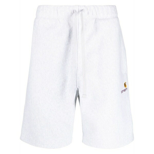 カーハート メンズ カジュアルパンツ ボトムス Drawstring cotton-blend shorts Grey|asty