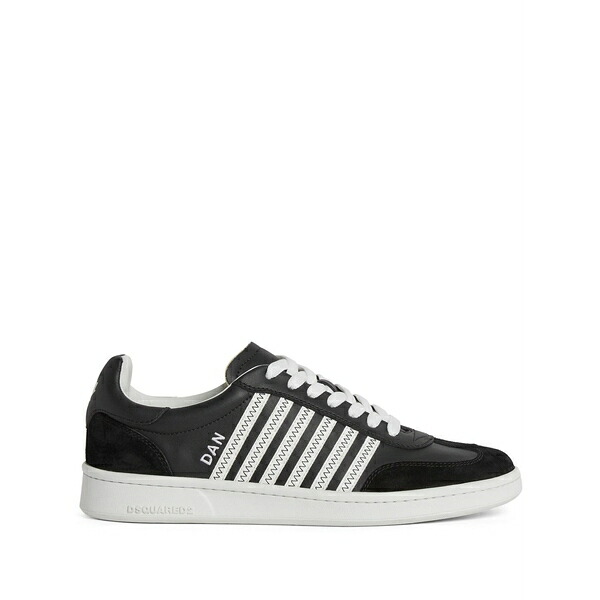ディースクエアード メンズ スニーカー シューズ Boxer low-top sneakers Black