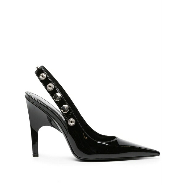 ジ アティコ レディース パンプス シューズ 105粍 stud-embellished patent leather pumps Black