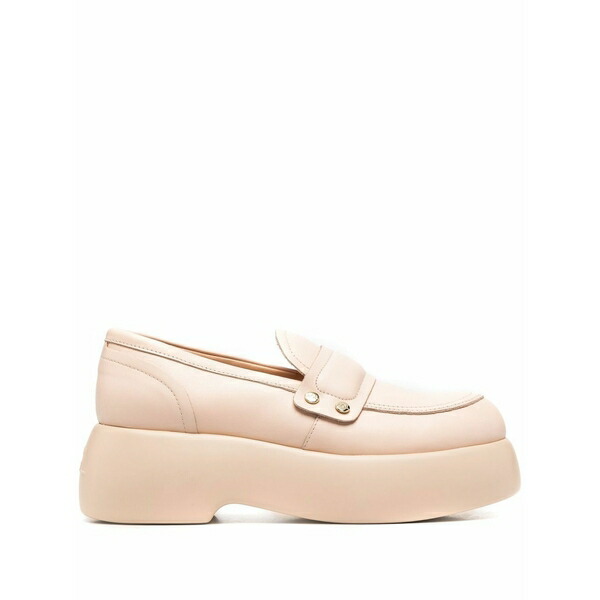 エージーエル レディース スリッポン・ローファー シューズ Puffy moc moccasins Pink