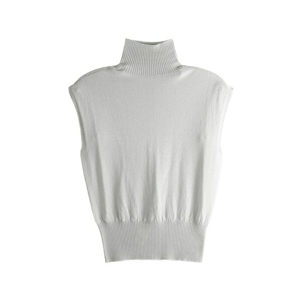 リックオウエンス レディース 編み物\u0026スウェーター アウター Turtleneck ribbed sweater Grey