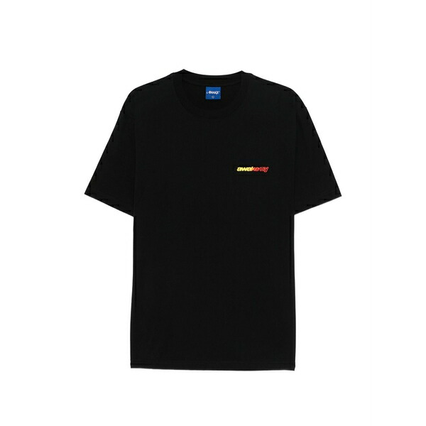 アウェイクニューヨーク メンズ Tシャツ トップス Gradient sport t-shirt Black｜asty