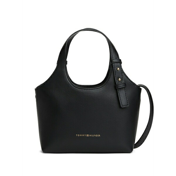 トミー ヒルフィガー レディース トートバッグ バッグ Logo-detail tote bag Black｜asty