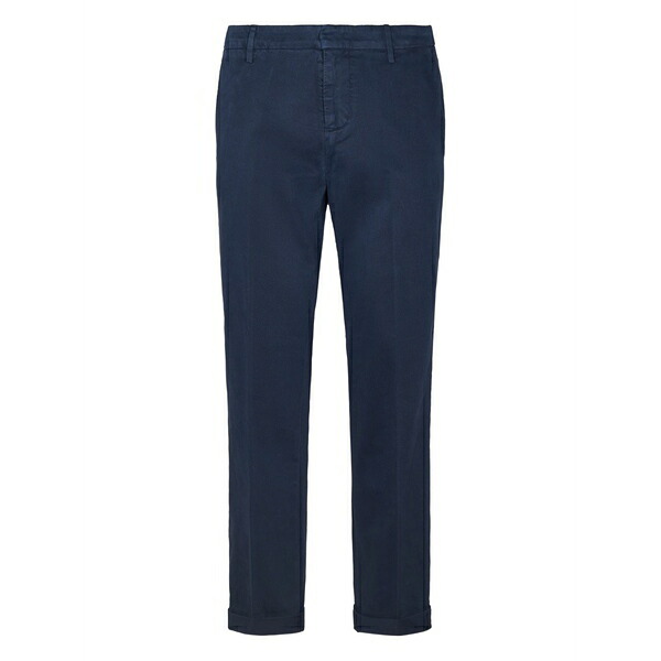 ドンダップ メンズ カジュアルパンツ ボトムス Cuffed-hem trousers Blue|asty